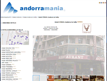 Tablet Screenshot of hotelcervol.andorramania.com