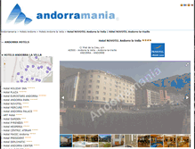 Tablet Screenshot of hotelnovotel.andorramania.com