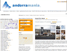 Tablet Screenshot of hotelpicmaia.andorramania.com