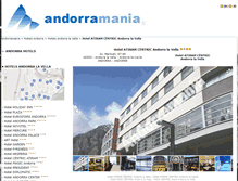 Tablet Screenshot of hotelhusacentric.andorramania.com