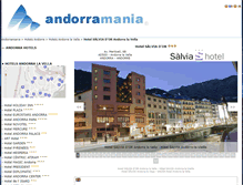 Tablet Screenshot of hotelsalvia.andorramania.com