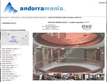 Tablet Screenshot of hotelprisma.andorramania.com