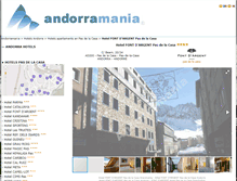 Tablet Screenshot of hotelfontdargent.andorramania.com
