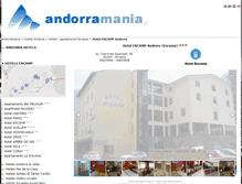 Tablet Screenshot of hotelencamp.andorramania.com