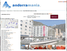 Tablet Screenshot of hotel-mercure-andorra-la-vella.andorramania.com