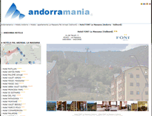 Tablet Screenshot of hotelfont.andorramania.com