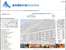 Tablet Screenshot of hotelmagicandorra.andorramania.com